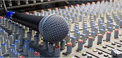 Sound board being tested